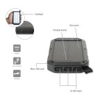 4smarts Solar Power Bank TitanPack 8000mAh - соларна удароустойчива външна батерия с три USB изхода и LED фенер  3