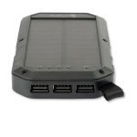 4smarts Solar Power Bank TitanPack 8000mAh - соларна удароустойчива външна батерия с три USB изхода и LED фенер  2