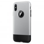 Spigen Classic One Case - хибриден кейс с висока степен на защита за iPhone XS, iPhone X (сив) 11
