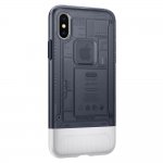 Spigen Classic C1 Case - хибриден кейс с висока степен на защита за iPhone XS, iPhone X (сив) 4