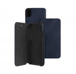Bugatti Parigi Booklet Case - хоризонтален велурен калъф, тип портфейл за iPhone XS, iPhone X (син) 2