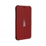 Urban Armor Gear Metropolis - удароустойчив хибриден кейс тип портфейл за iPhone XR (червен) 3
