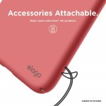 Elago Slim Fit Case - качествен поликарбонатов кейс за iPhone XS (светлочервен) 7