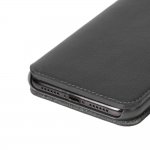 Krusell Pixbo 4 Card Slim Wallet Case - кожен калъф, тип портфейл за iPhone XS Max (черен) 2