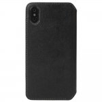 Krusell Pixbo 4 Card Slim Wallet Case - кожен калъф, тип портфейл за iPhone XS Max (черен) 4