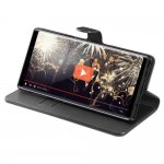 Spigen Wallet S Case - кожен калъф, тип портфейл и поставка за Samsung Galaxy Note 9 (черен) 4