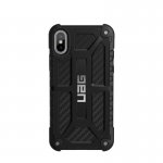 Urban Armor Gear Monarch Case - удароустойчив хибриден кейс за iPhone XS Max (черен-карбон) 1