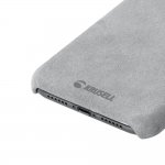 Krusell Broby Cover Case - велурен кейс за iPhone XS, iPhone X (сив) 2
