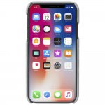 Krusell Broby Cover Case - велурен кейс за iPhone XS, iPhone X (сив) 1