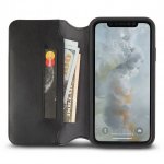 Moshi Overture Case - кожен/текстилен калъф, тип портфейл и поставка за iPhone XS Max (черен) 2