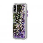 CaseMate Waterfall Glow Case - дизайнерски кейс с висока защита за Apple iPhone XS, iPhone X (лилав) 1