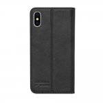 JT Berlin LeatherBook Tegel Case - хоризонтален кожен (естествена кожа) калъф тип портфейл за iPhone XS Max (черен) 1