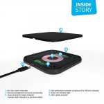 Zens Single Auminium Wireless Charger Stand 10W with Power Supply ZESC11B - станция за безжично зареждане на Qi съвместими устройства (черен) 5