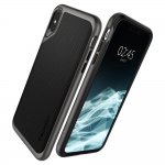 Spigen Neo Hybrid Case - хибриден кейс с висока степен на защита за iPhone XS Max (тъмносив)  5