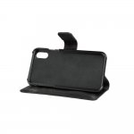 Bugatti Zurigo Full Grain Folio Case - хоризонтален кожен (естествена кожа) калъф с поставка и 4 отделения за кр. карти за iPhone XS Max (черен) 3