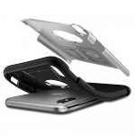 Spigen Slim Armor Case - хибриден кейс с поставка и най-висока степен на защита за iPhone XS Max (сребрист) 4