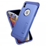 Spigen Slim Armor Case - хибриден кейс с поставка и най-висока степен на защита за iPhone XS Max (лилав) 1