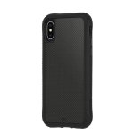 CaseMate Carbon Fibre Case - удароустойчив хибриден кейс за iPhone XS Max (черен) 1