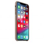Apple iPhone Leather Case - оригинален кожен кейс (естествена кожа) за iPhone XS Max (светлокафяв) 1