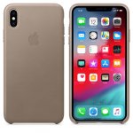 Apple iPhone Leather Case - оригинален кожен кейс (естествена кожа) за iPhone XS Max (светлокафяв) 2