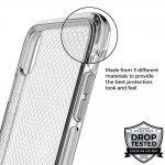 Prodigee Safetee Slim Case - хибриден кейс с висока степен на защита за iPhone XR (сребрист) 3