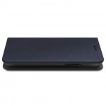 Verus Genuine Leather Diary Case - кожен калъф (естествена кожа), тип портфейл за iPhone XS Max (тъмносин) 4