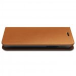 Verus Genuine Leather Diary Case - кожен калъф (естествена кожа), тип портфейл за iPhone XS Max (кафяв) 4