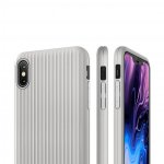 Verus Single Fit Label Case - хибриден удароустойчив кейс за iPhone XS Max (сив) 3