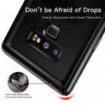 Baseus Safety Airbags Case - силиконов TPU калъф с най-висока степен на защита за Samung Galaxy Note 9 (прозрачен-черен) 3