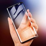 Baseus All-screen Arc-surface Tempered Glass (0.3 mm) - калено стъклено защитно покритие за дисплея на Samsung Galaxy S9 Plus (черен-прозрачен) 3