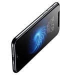 Baseus Curved Full Screen Tempered Glass (0.23 mm) - калено стъклено защитно покритие за целия дисплей на iPhone XS, iPhone X (прозрачен-черен)  3