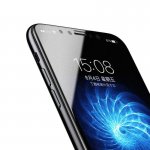 Baseus Curved Full Screen Tempered Glass (0.23 mm) - калено стъклено защитно покритие за целия дисплей на iPhone XS, iPhone X (прозрачен-черен)  4