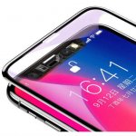 Baseus All-screen Arc-surface Tempered Glass (0.2 mm) - калено стъклено защитно покритие за целия дисплей на iPhone XS, iPhone X (прозрачен-черен)  1