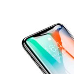 Baseus All-screen Arc-surface Tempered Glass (0.2 mm) - калено стъклено защитно покритие за целия дисплей на iPhone XS, iPhone X (прозрачен-черен)  2