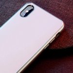 Baseus Glass Sparkling Case - силиконов (TPU) калъф със стъклен гръб за iPhone X (бял) 4