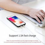 Baseus Audio Case - аудио кейс с два lightning порта (Audio+Charge）за iPhone X (син) 3
