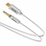 Baseus USB-C to Audio 3.5 mm Cable - USB-C към 3.5 мм аудио кабел (бял) 1