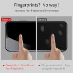 Baseus Glass Film Set - комплект калени стъклени защитни покрития за дисплея и задната част на iPhone XS Max (прозрачен) 3