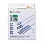 4smarts Lightning to HDMI Cable (Charging Function) - кабел за свързване и зареждане от Lightning към HDMI за мобилни устройства с Lightning (бял) 1