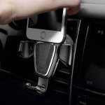 Baseus Gravity Car Mount - поставка за радиатора на кола за смартфони с дисплеи до 6 инча (черна) 5