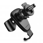 Baseus Gravity Car Mount - поставка за радиатора на кола за смартфони с дисплеи до 6 инча (черна) 3