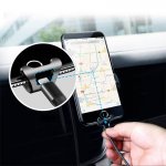 Baseus Gravity Car Mount - поставка за радиатора на кола за смартфони с дисплеи до 6 инча (черна) 8