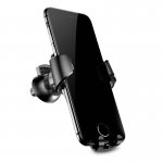 Baseus Gravity Car Mount - поставка за радиатора на кола за смартфони с дисплеи до 6 инча (черна) 2