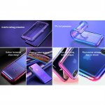 Baseus Colorful Airbag Protection Case - силиконов (TPU) калъф за iPhone XS, iPhone X (син) 4