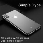 Baseus Simple Case - силиконов (TPU) калъф за iPhone XS (прозрачен) 3