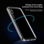 Baseus Safety Airbags Case - силиконов TPU калъф с най-висока степен на защита за iPhone XS, iPhone X (черен) 4