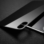 Baseus Back Glass Film - калено стъклено защитно покритие за задната част на iPhone XS (черен) 8