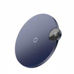 Baseus Digtal LED Display Wireless Charger - поставка (пад) за безжично захранване с Fast Charge и LED дисплей за QI съвместими устройства (син) 2