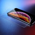 Baseus Tempered Glass Film (0.33mm) - калено стъклено защитно покритие за дисплея на iPhone XS Max (прозрачен) 5