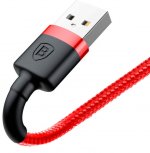 Baseus Kevlar USB Lightning Cable - Lightning USB кабел за iPhone, iPad и iPod с Lightning  (50 см) (червен) 1